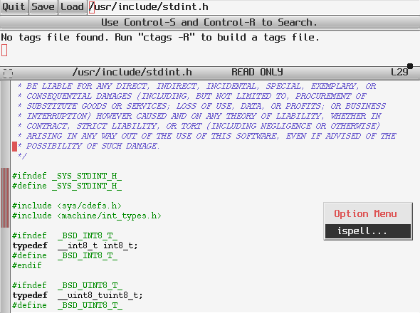 xedit, the standard editor